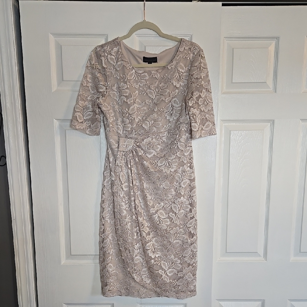 Elegant Lace Dress in Cream